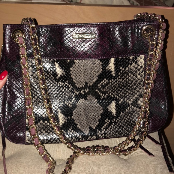 rebecca minkoff snakeskin purse